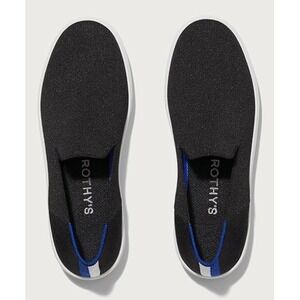 Rothy's Sneakers The Original Slip on Black Shoes Size 8.5